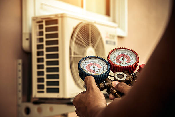 Professional Hvac Maintenance technician working in Bedminster, PA